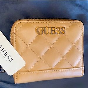 Guess factory- zip around wallet (tan)